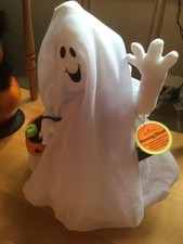 Hallmark Dancing Ghost Halloween Animated 12" Plush Sings I Want Candy Works