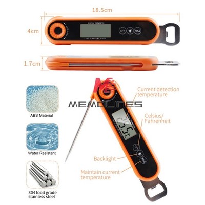 Digital Electronic   Cooking Food Thermometer for BBQ Waterproof #jd