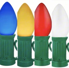 3 ft Battery Operated LED Jumbo Bulb Holiday Yard Decor Prop *Multiple Colors*