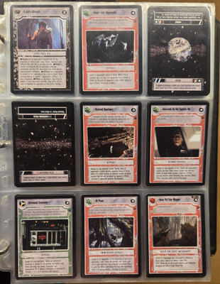 SWCCG / Star Wars CCG Dagobah - Non Complete Set 179/180 Cards BB Limited EX-NM