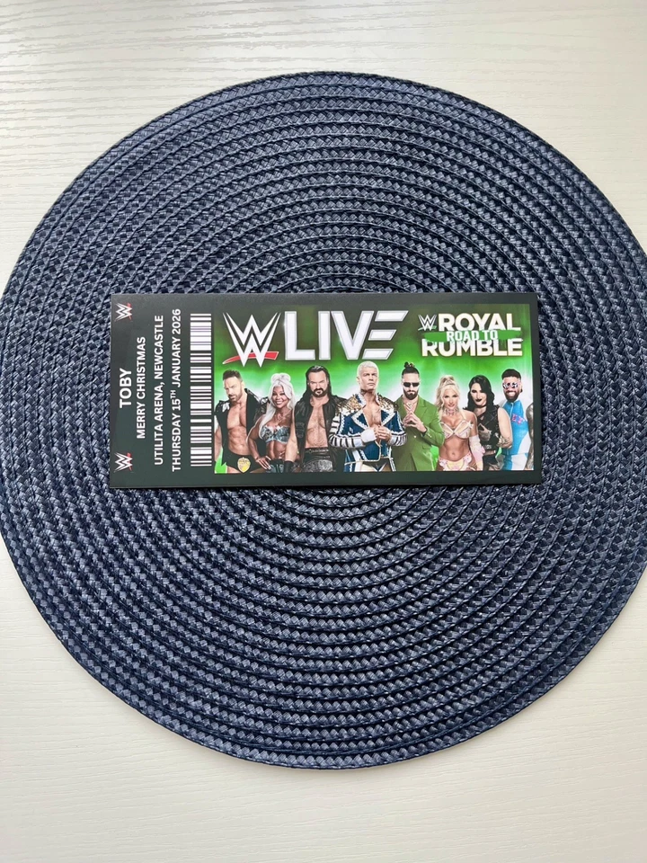 E I DESIGNS Personalised WWE Reveal Ticket,Custom Event Gift Ticket,Custom Gifting,concert