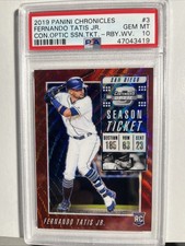 2019 Panini Contenders Optic Fernando Tatis Jr. #3 RC Ruby Wave /199 PSA 10💎