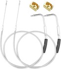 Stainless Steel Throttle and Idle Cable Set fits Harley Davidson 42