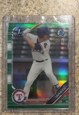 2019 Bowman Chrome - Prospects Eli White #BCP-168 Green Refractor /99 (RC)