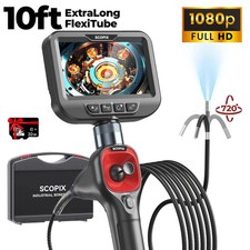10ft 4-Way Rotated Endoscope W/Light Industrial Articulating Borescope Camera