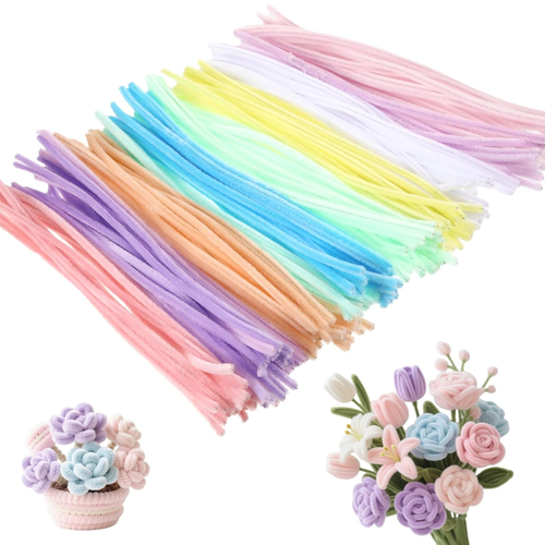 Lot De 200 Pfeifenreiniger (Chenilles à Découper) - 30cm / 12 Pouces - Vert Herbe - Pour Bricolage Et Loisirs Créatifs