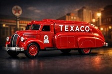 Texaco 1939 Dodge Airflow Tanker Coin Bank Ertl Collectors Series 10 Diecast w/