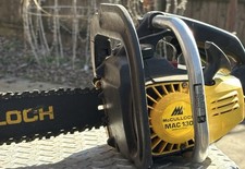 Motosega a gas McCulloch MAC 130 barra 12" per ricambi o riparazioni non testata così com'è