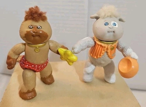 Vintage Coleco Cabbage Patch Kids 1985 Koosas Poseable Figures Lot Of 2