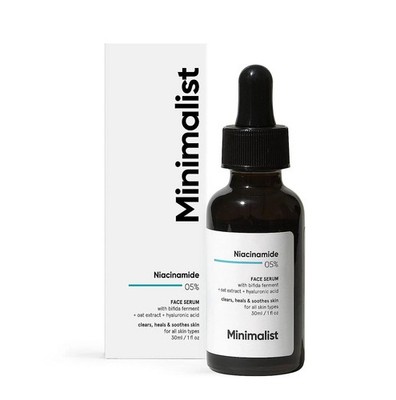 Minimalist 5% Niacinamide Face Serum Clear Glowing Skin 30ml