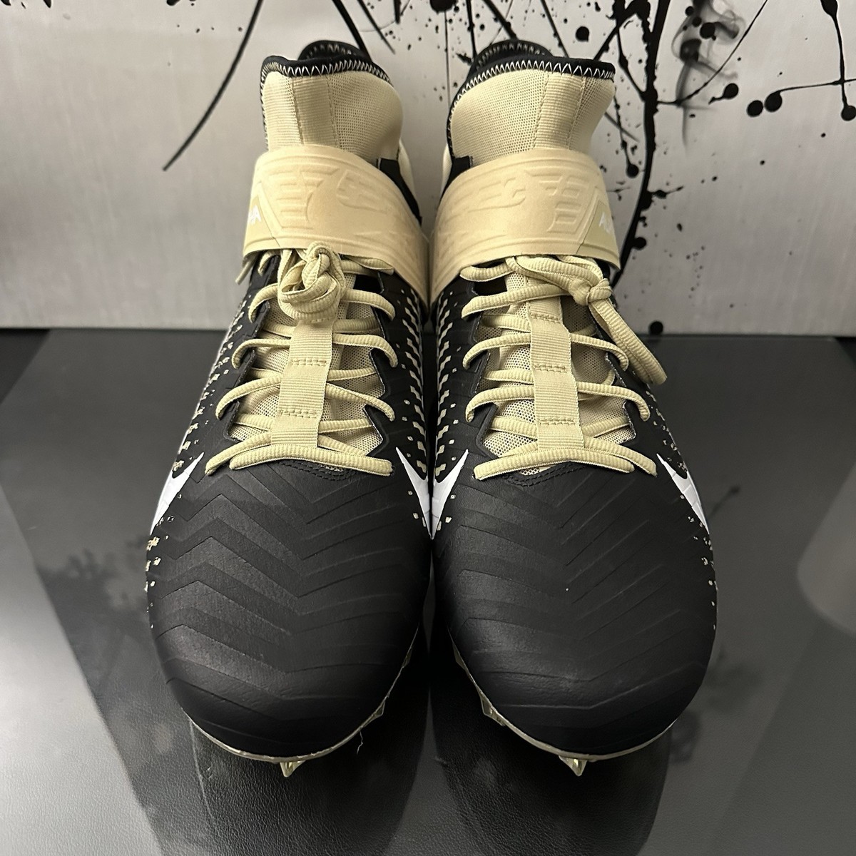 Nike Alpha Menace Pro 2 Mid \'Black Gold\' BV3945-700 Football size 17 Amazon.com | Nike Men main image 3