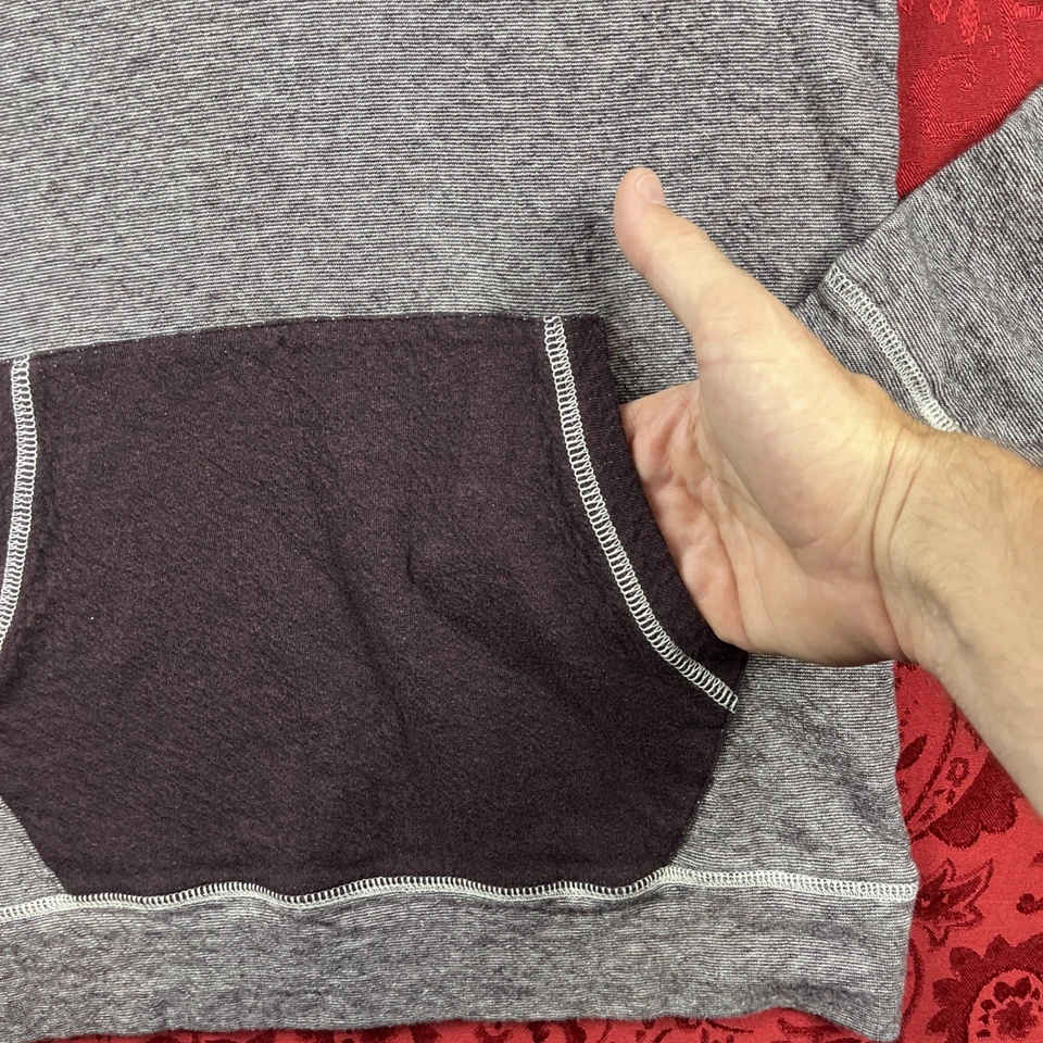 BKE Hoodie Womens Medium Gray Black Drawstring Pockets Long Sleeve Pullover - Image 3 of 4