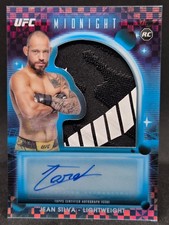 JEAN SILVA 2025 TOPPS MIDNIGHT UFC BLUE XFRACTOR JUMBO RELIC AUTO RC 22/25 NICE!