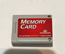 Nintendo 64 N64 Official Memory Card Controller Pak/Pack AUTHENTIC Tested Clean