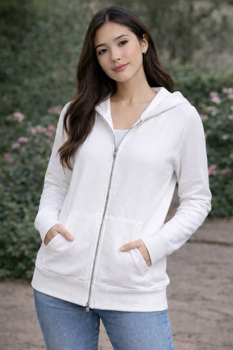 Pull Cabi Blanc à Capuche Et Manches Longues - Taille Small - État Excellent