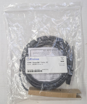 Extron HDMI Show Me Cable 12ft 26-683-12 TeamWork Share Button New Sealed