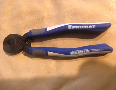 PROMAT Kraftschneider Nr. 811148 2K-Griff blau/grau