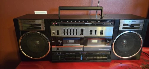 ⭐Fisher PH-W704 Vintage Stereo Boombox – Radio Works, Cassette Deck Non-Function