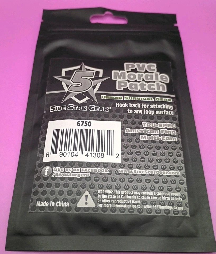 Parche moral PVC Tru Spec Foto 3 de 4