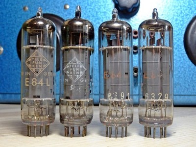Lot 4x Röhre Siemens E84L (EL84) Telefunken + Valvo gelabelt alle gut geprüft