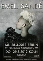 Emeli Sande - Breaking The Law, Bremen & Karlsruhe 2012 | Konzertplakat | Poster