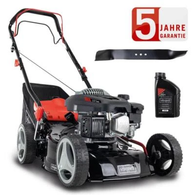 Scheppach Benzin Rasenmäher MS132-42 -3,3PS- Radantrieb + Öl + 2.Messer