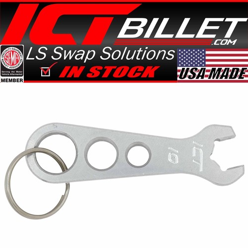ICT Billet 10mm Billet Aluminum Wrench Keychain - Picture 1 of 4