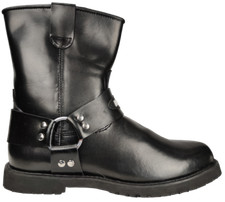 Stivali Stivaletti bassi scarpe polacchetti da per moto custom stile Harley 