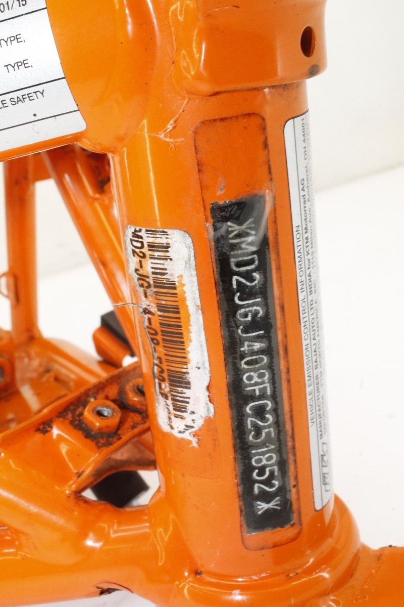 13-16 Duke 390 100% GOOD! MAIN FRAME CHASSIS ORANGE | eBay