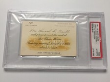 1953 President Dwight D. Eisenhower White House Official Visitor Ticket PSA