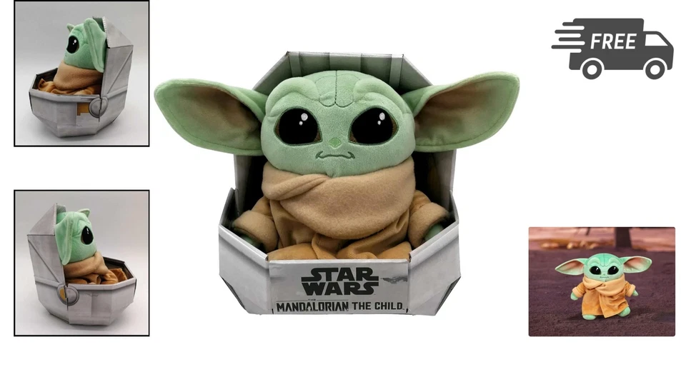 Star Wars Baby Yoda Plush Toy Soft 25cm Collectible Snuggle Gift - Image 2 of 4