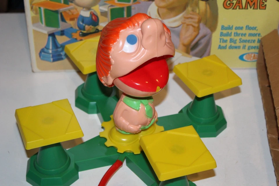 VTG 1968 The Big Sneeze Game Ideal 100% Complete in Box Nice HTF RARE WORKS Fun - Image 2 of 4