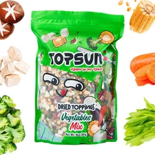 Dried Ramen Toppings Vegetable Mix - 12 Veggie Blend, 14 oz Ramen Toppers, Sp...