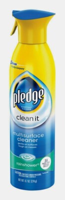 PLEDGE Multi Surface Cleaner 9.7 oz Cleans & Dusts Rainshower Scent 72416 New