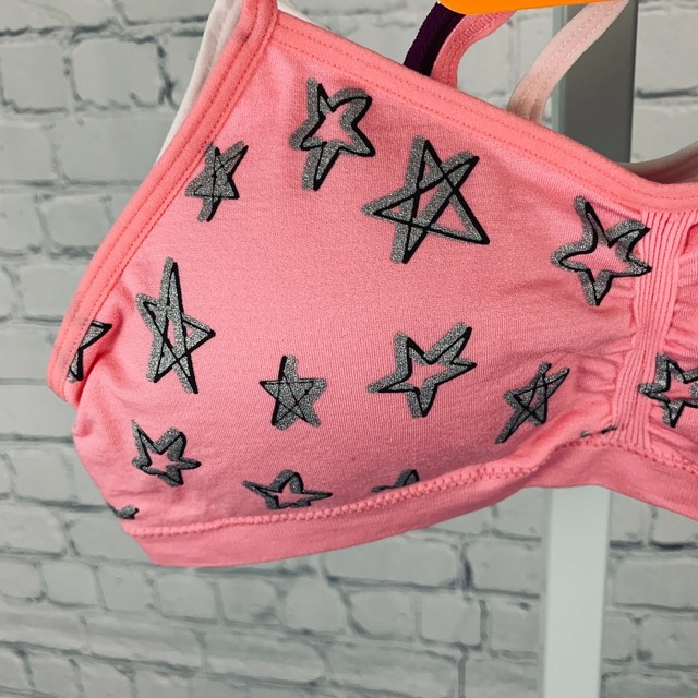 pink crop bra