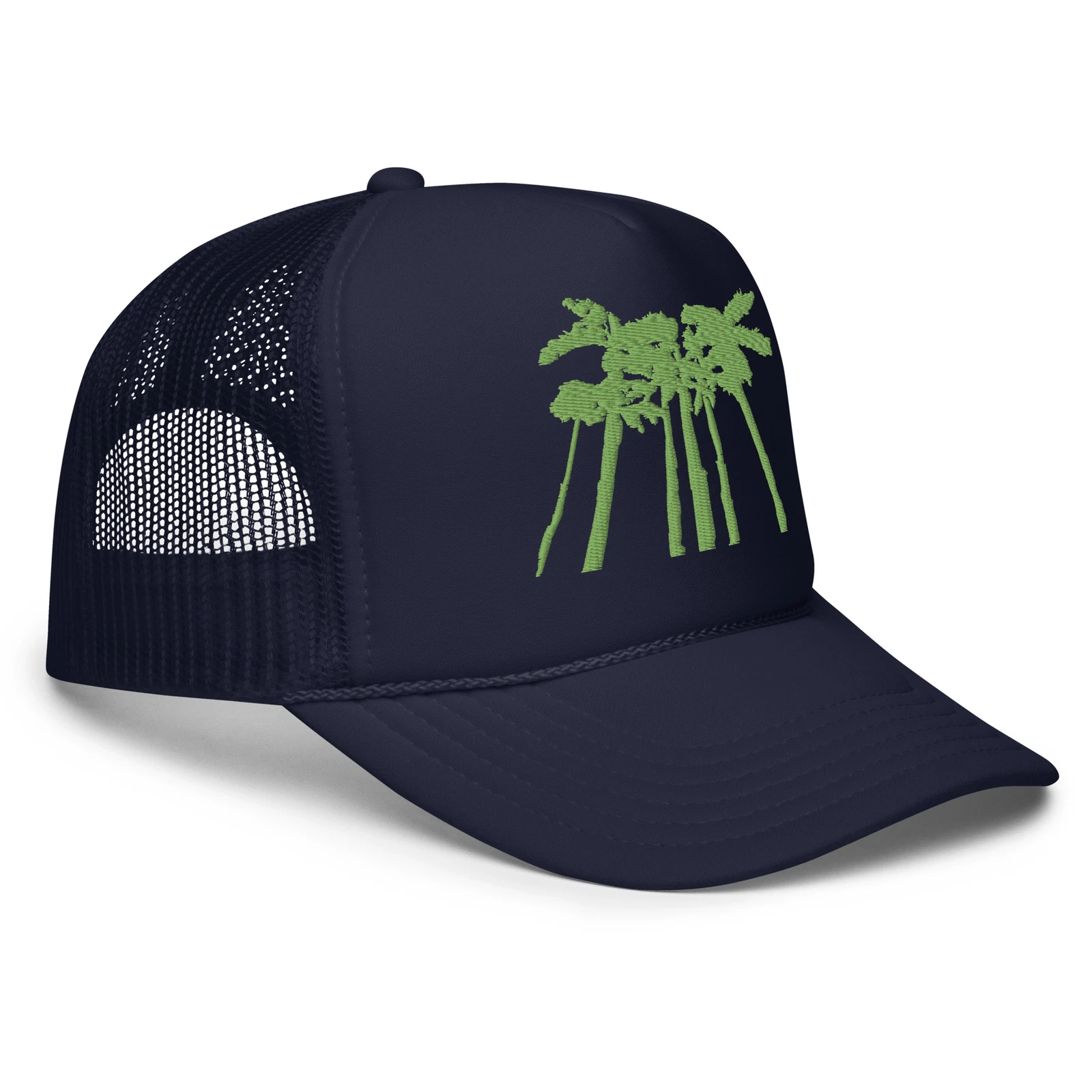 Palm Trees Embroidered Foam trucker hat