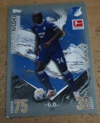 Topps 2023/2024 Match Attax Bundesliga 23/24 Karte Nr. 182 Stanley Nsoki