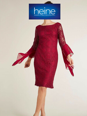 Abendkleid Spitzenkleid mit Volant von heine TIMELESS, rot. NEU!!! SALE%%%  | eBay