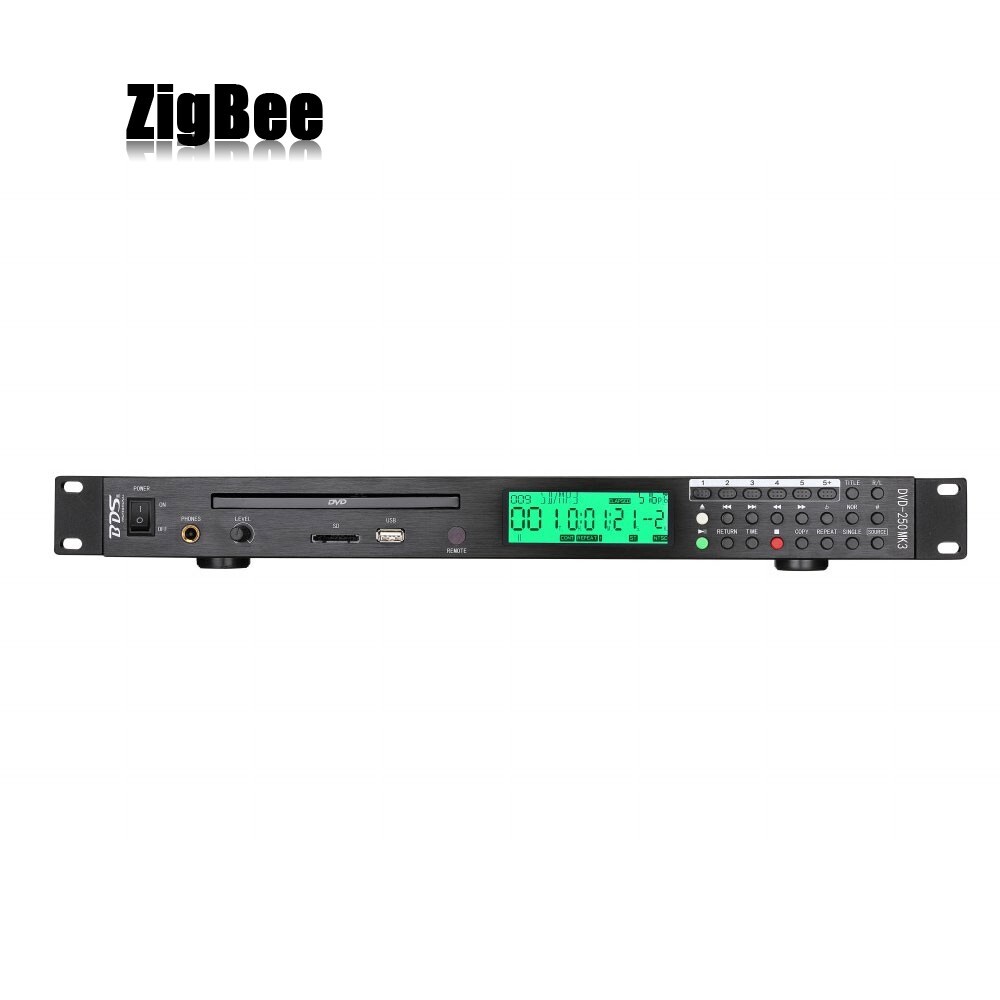 1u Rack-mount Single Dvd Usb Sd Music Player Lcd Screen