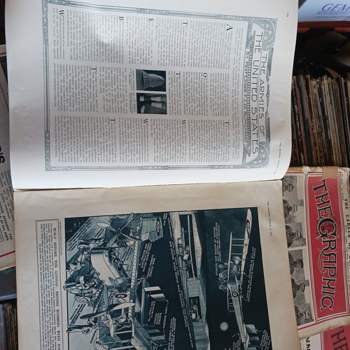 THE GRAPHIC Weekly London 1918 Newspapers WWI History Art Ads Russia USA UK - Picture 5 of 9