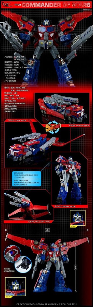 In stock TR-02 OptimusPrime Commander of Stars Cybertron In stock TR-02 OptimusPrime Commander of Stars Cybertron