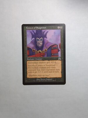 MISPRINT | MISCUT MTG Crown of Suspicion -  Magic the Gathering Onslaught