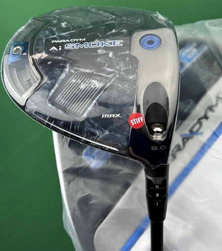 Callaway Paradym Ai Smoke MAX Driver 9* Tensei AV 55 Blue Stiff w/ Cover RH NEW!