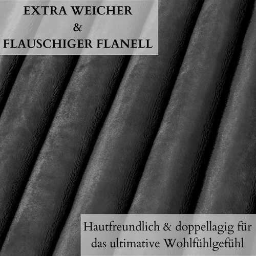 Ecosa Flannel Fleece Throw 150 x 200 cm, photo 2