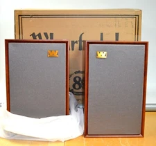 WHARFEDALE Denton 80th Anniversary 2-Way Vented Speakers (Red Mahogany)