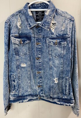NWT Buffalo David Bitton Denim Jean Jacket Large (215)