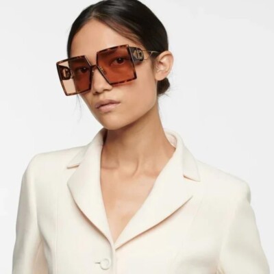 NEW DIOR DIOR 30MONTAIGNE SU 26L0 OVERSIZED SQUARE BROWN  display picture 3