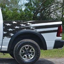 Distressed American Flag Grunge Truck Vinyl Decal Graphic Bed Pickup Distressed American Flag Grunge Truck Vinyl Decal Graphic Bed Pickup