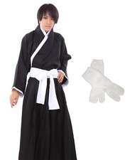 Anime Ichigo Kurosaki Cosplay Kimono Halloween Party Costume Outfit SZ Kid-US3XL