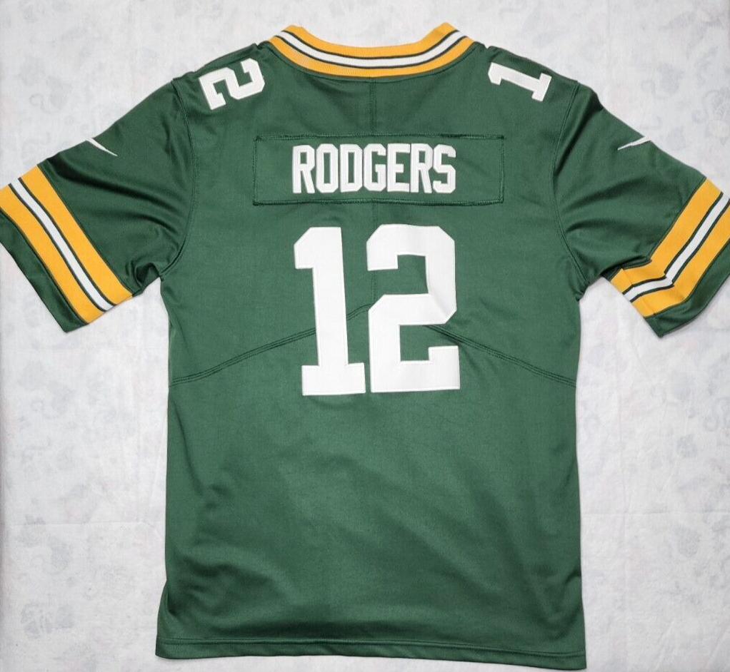 グリーンベイ・パッカーズ ロジャース 12 XL NIKEプレイヤージャージ NFL Aaron Rodgers Jersey 12 Green Bay Packers Nike On Field